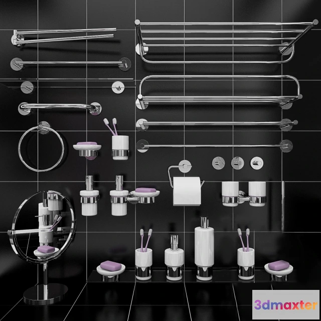 1585655 - bathroom - Accessories bathing room 3D Max