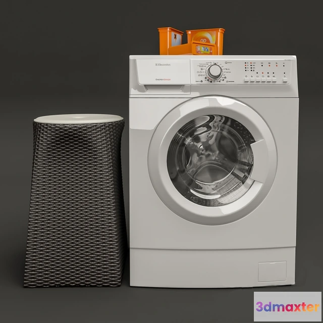 1585691 - bathroom - Washing machine Electrolux EWS 125210 a 3D Max