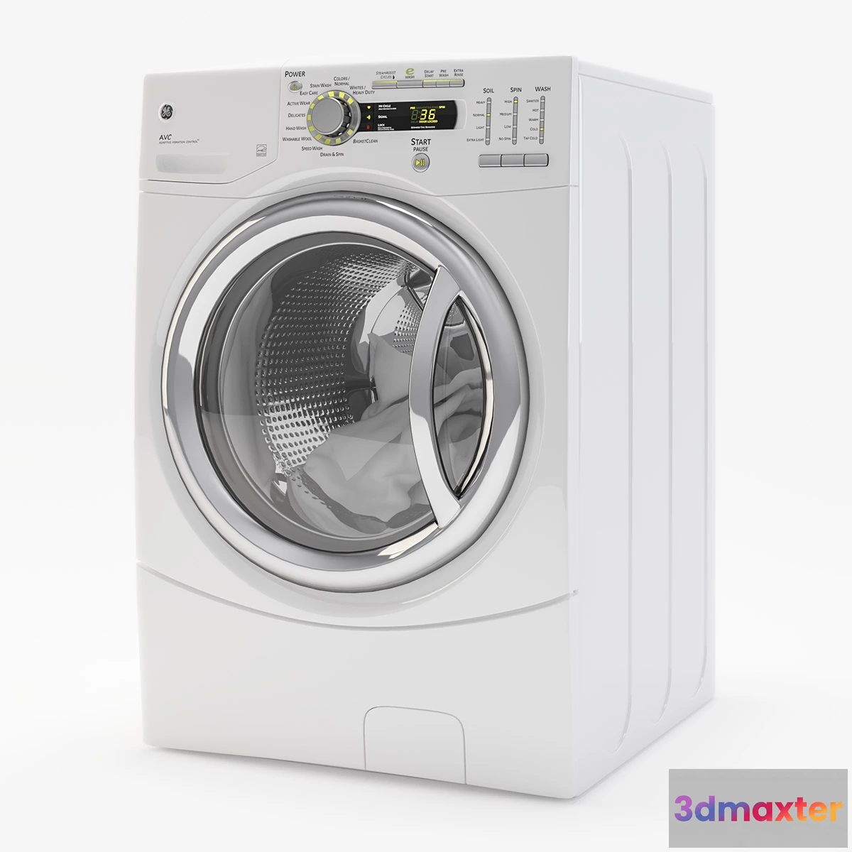1585697 - bathroom - Washer GE 4.1 DOE CU. FT 3D Max