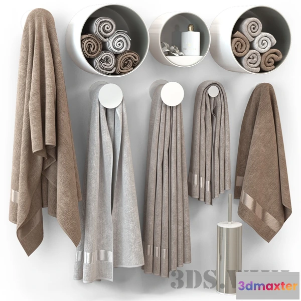 1585751 - bathroom - Bathroom Towel Set 3D Max