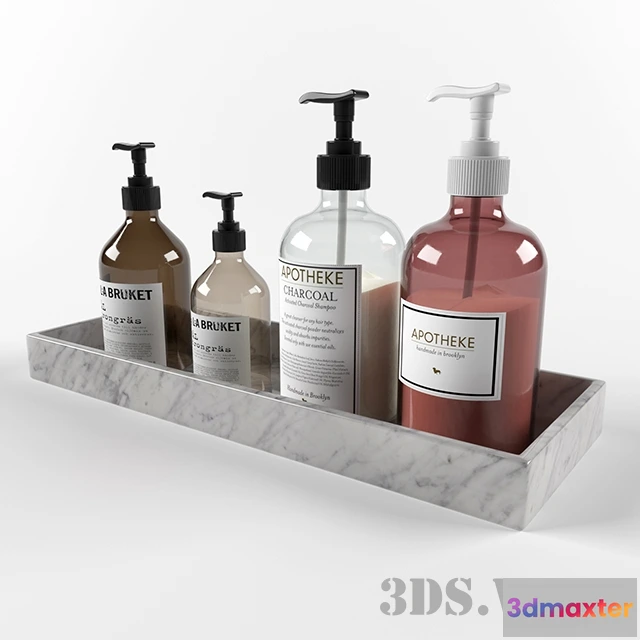 1585779 - bathroom - Shampoo bottles 3D Max