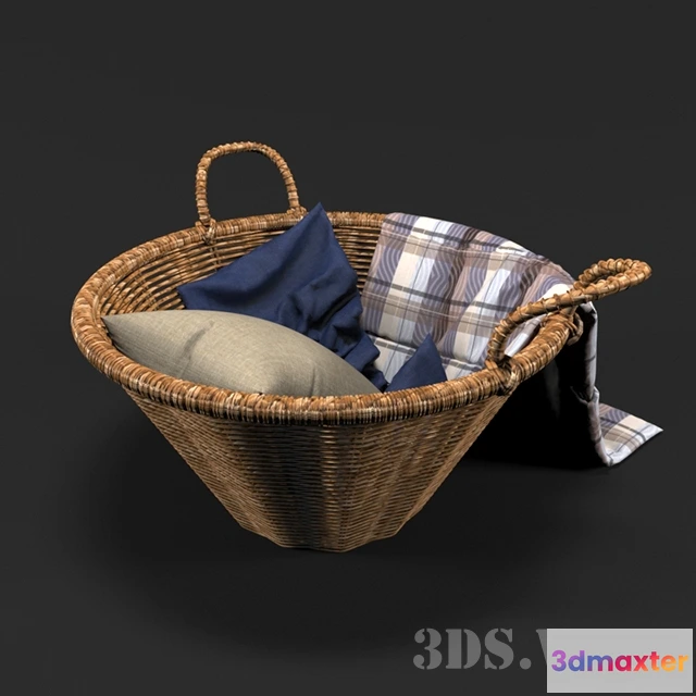 1585781 - bathroom - Old bathroom basket 3D Max