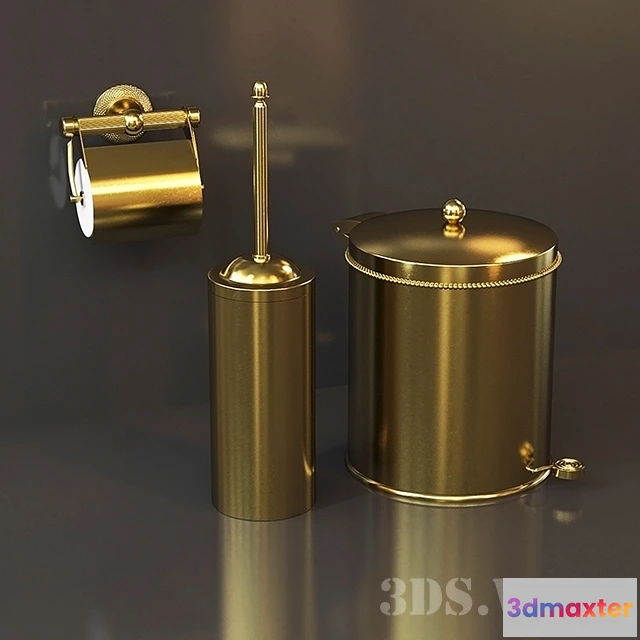 1585791 - bathroom - Bathroom set Cristal et Bronze 3D Max