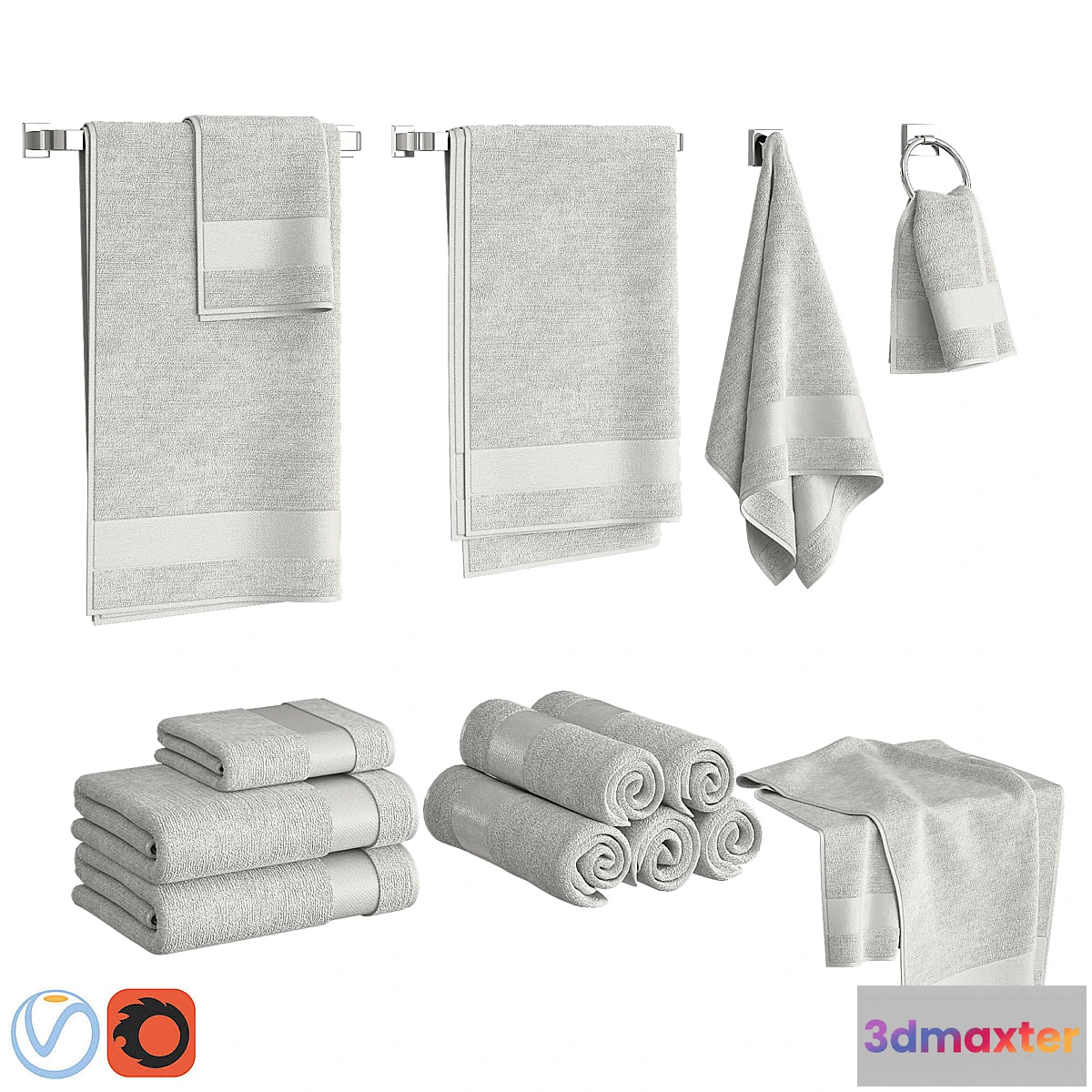 543657 - White Towels Set