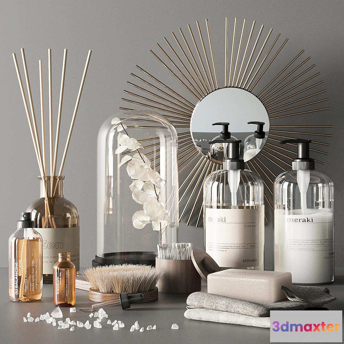 544081 - Elegant bathroom accessories