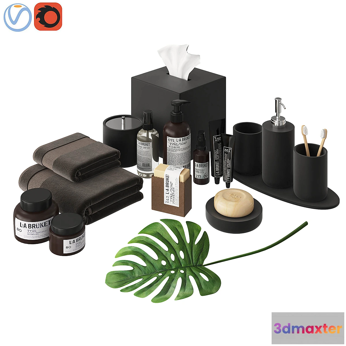 544227 - Modern Bathroom Accessories Black