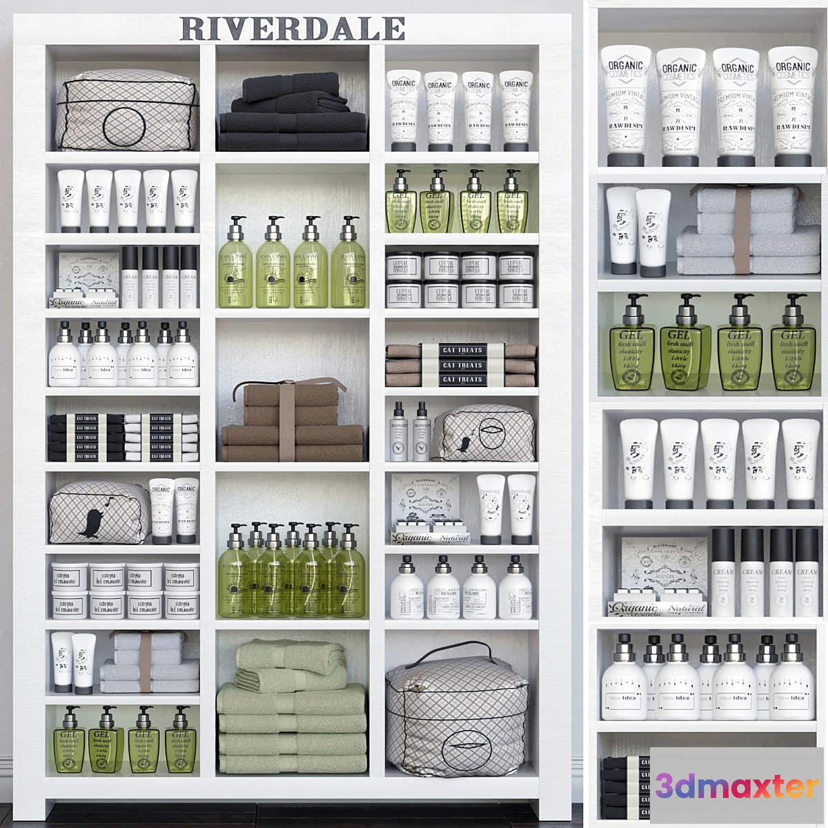 544239 - Cabinet with white cosmetics for beauty salons 2
