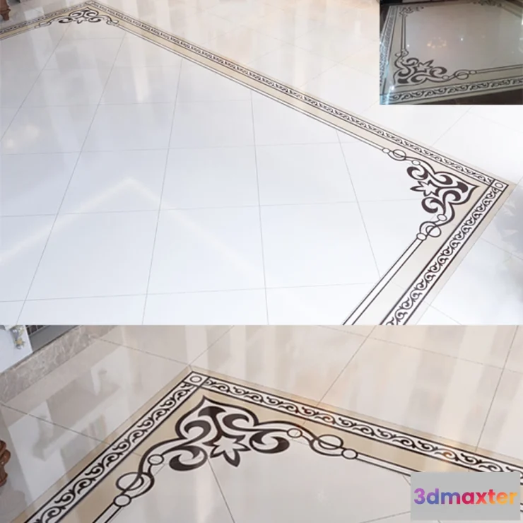 628879 - marble floor with decor