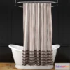 635147 - Alice bath + shower curtain + oval rail