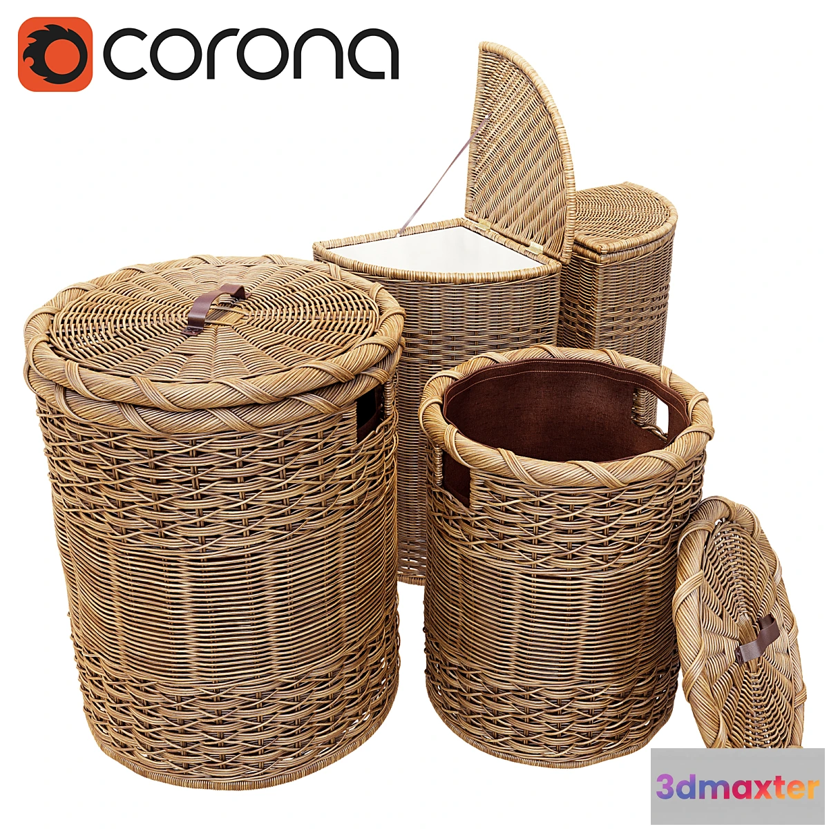 669107 - Wicker basket for clothes - No.2