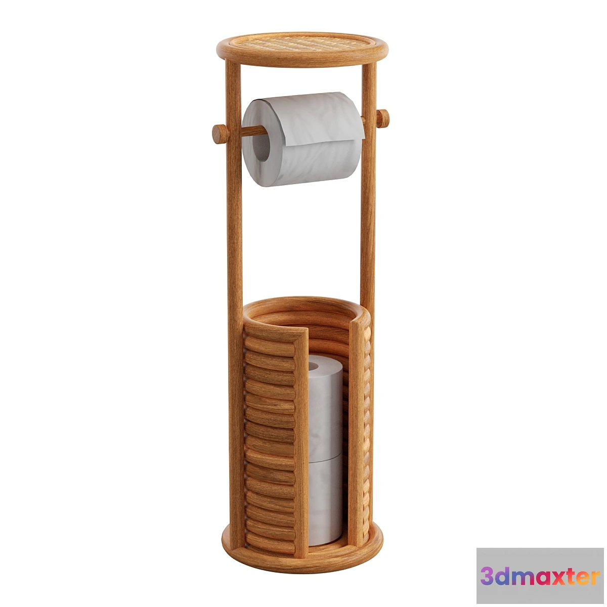 675215 - Marielle Rattan Toilet Paper Storage Stand