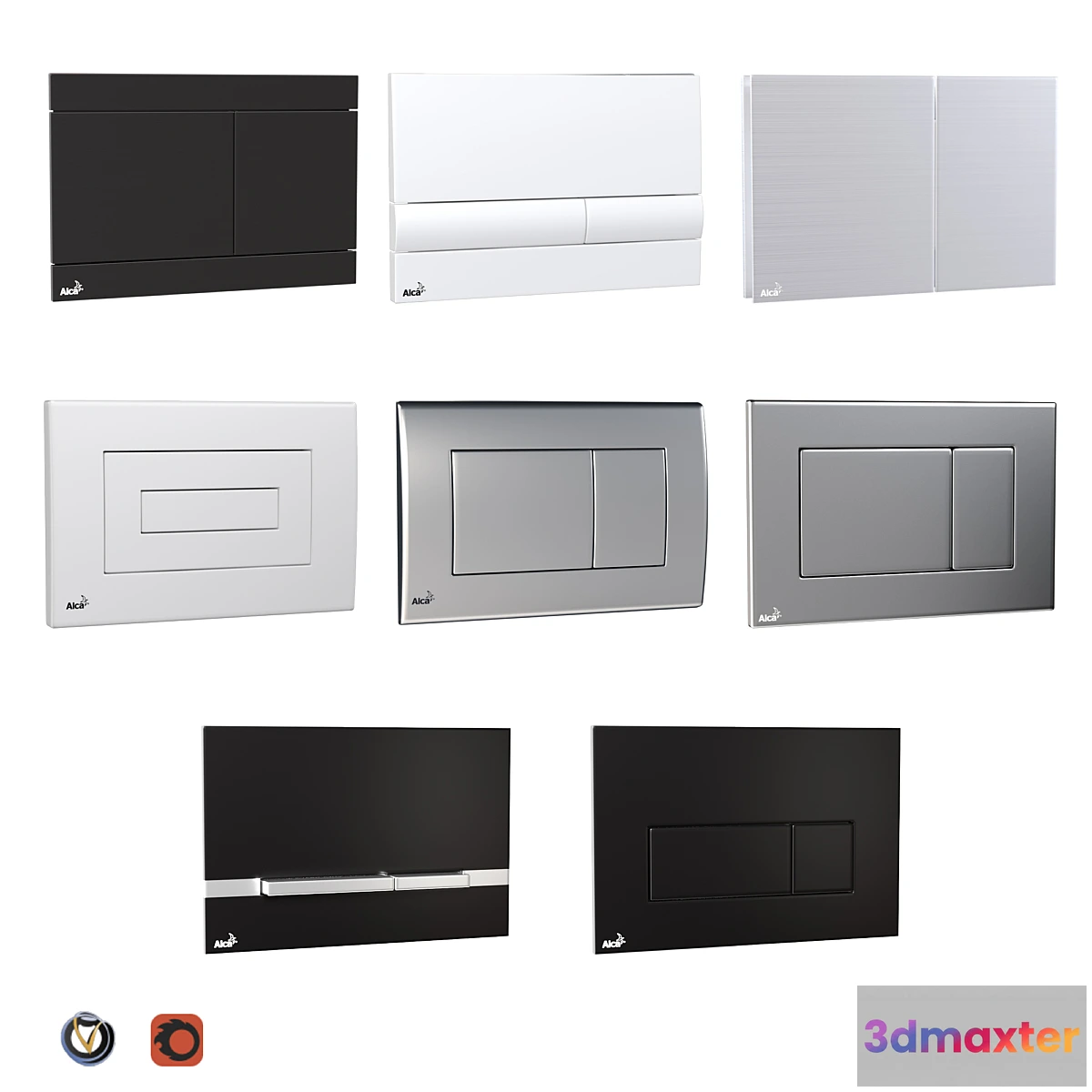 685962 - Alcaplast flush buttons for installation (8 pcs.)