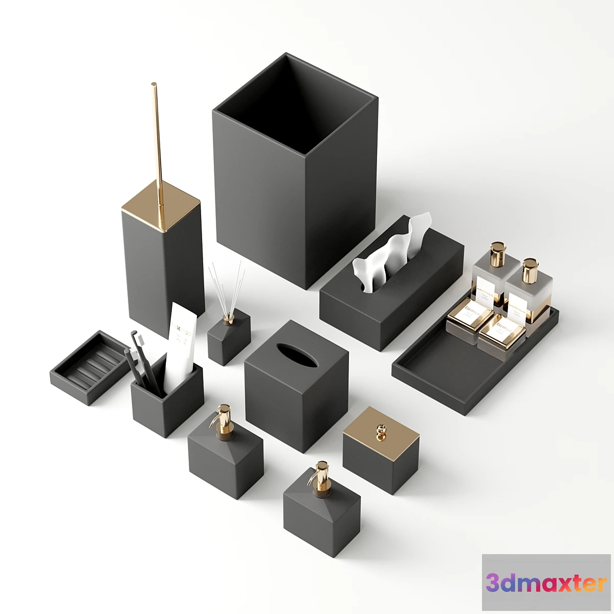 686058 - Bathroom Accessories MOOD BLACK