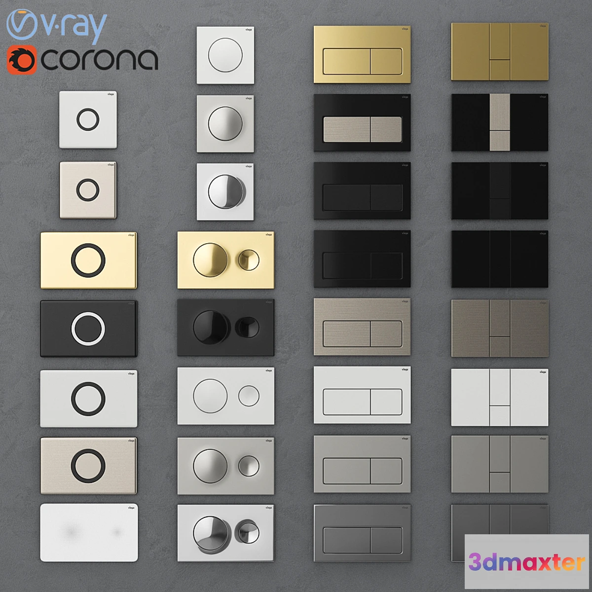 713328 - Flush buttons for installing Viega 1 - No.2