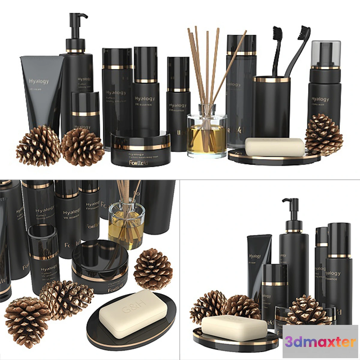 713620 - A set of black cosmetics. - No.2