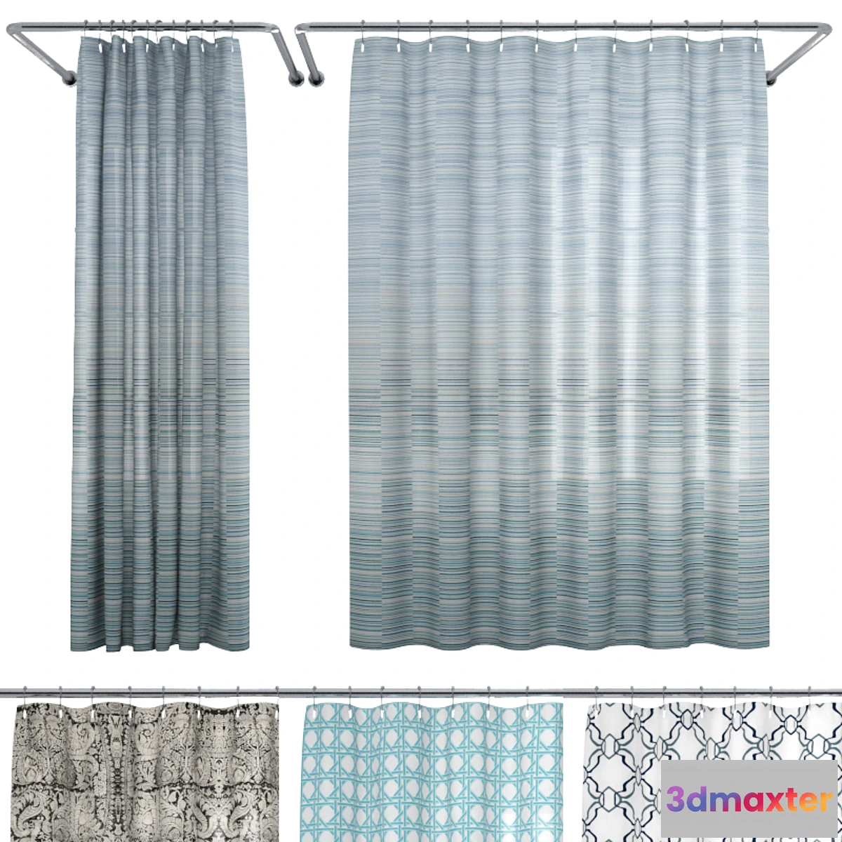 739003 - Crate and Barrel Shower Curtain collection 1 - No.2