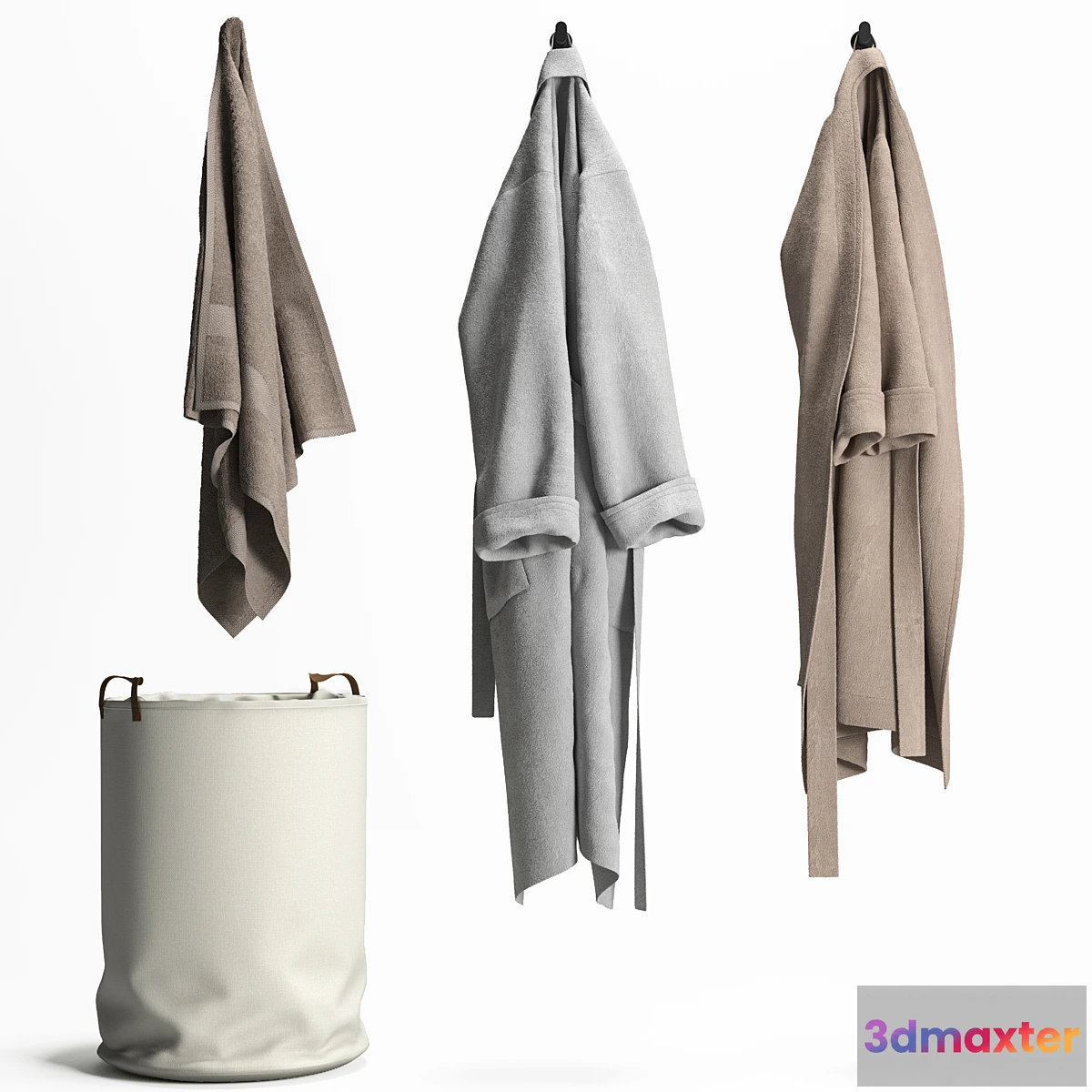 766145 - Laundry basket Bathrobe and Towel - No.2