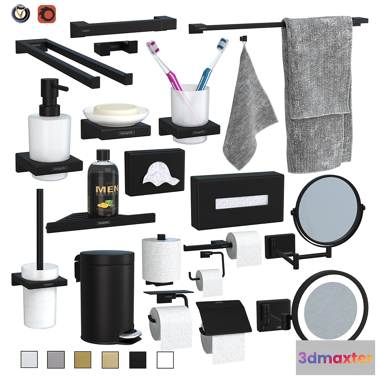 766219 - Hansgrohe AddStoris Accessory Set (20 pcs) - No.2