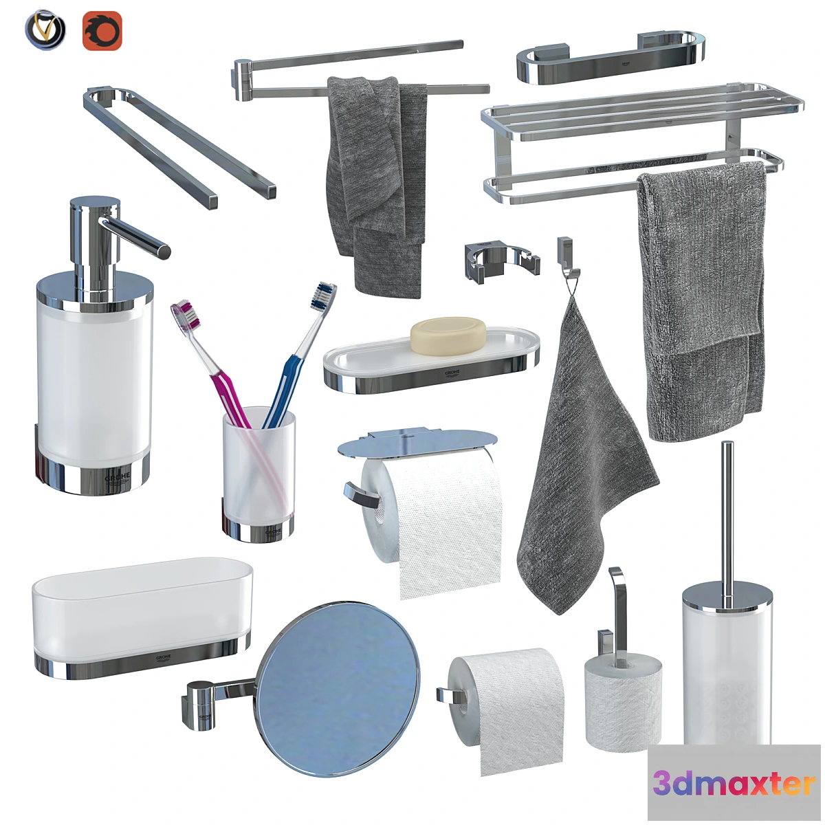 766223 - GROHE Selection Accessory Set (15 pcs) - No.2