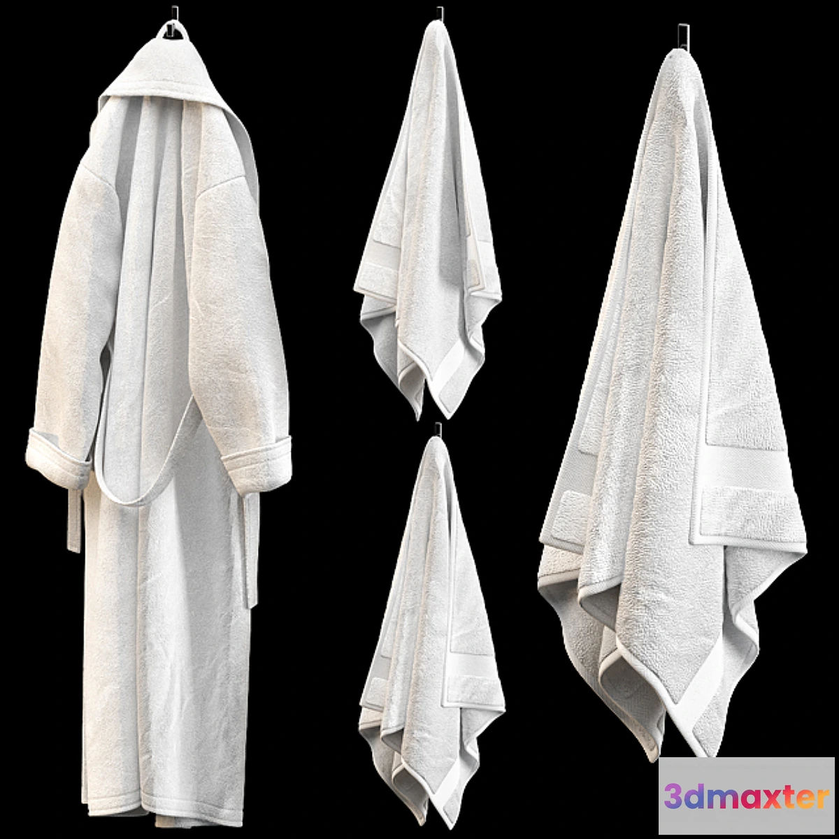 823526 - BATHROBE TOWELS WHITE - No.3