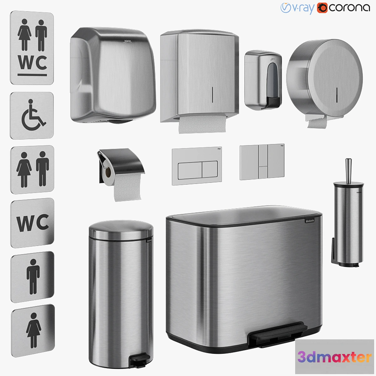 823960 - Bathroom accessories set 71 (Jofel Brabantia BXG Katrin Viega) - No.4