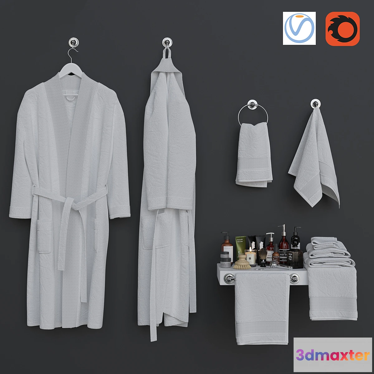 849711 - Bathroom 6 decorative set - No.3