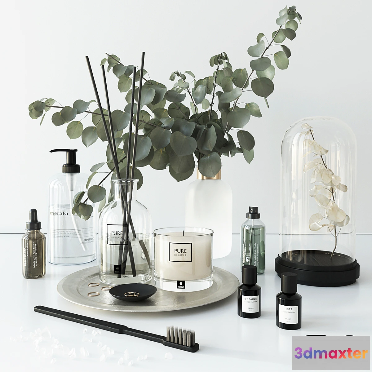 849803 - Bathroom set with eucalyptus - No.3