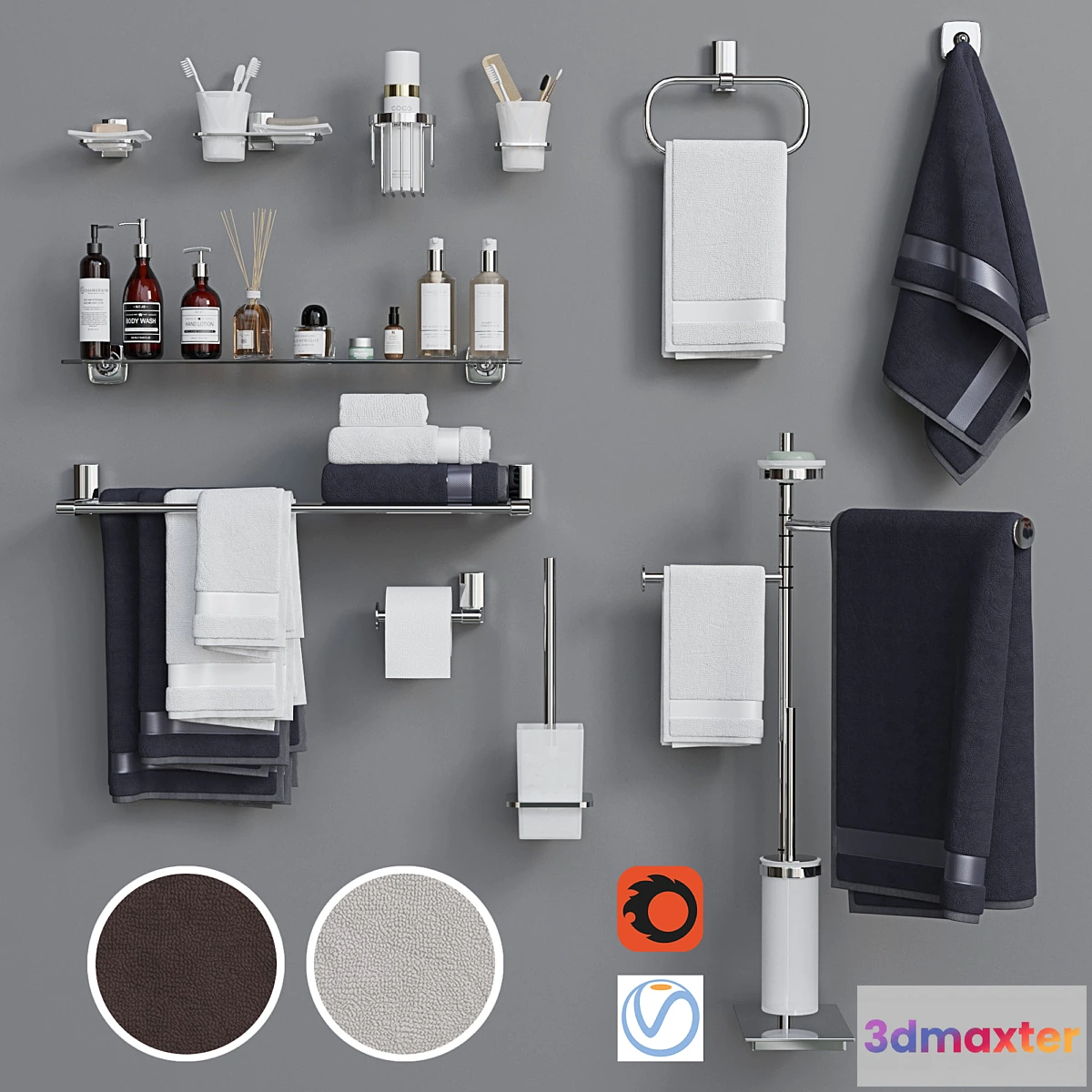 849805 - Decorative set for a bathroom 7 - No.3