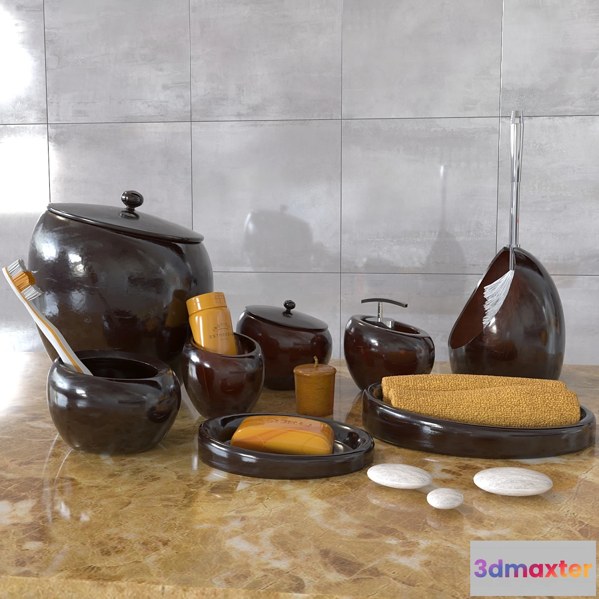 893586 - Decorative set nora brown