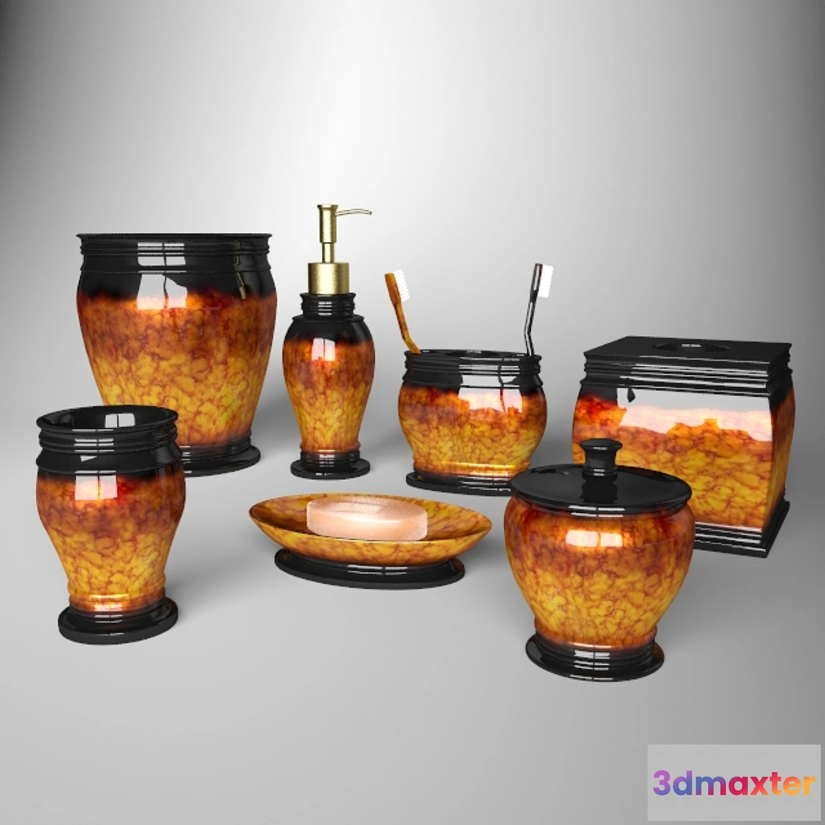 897452 - Bath set “antique paintings”