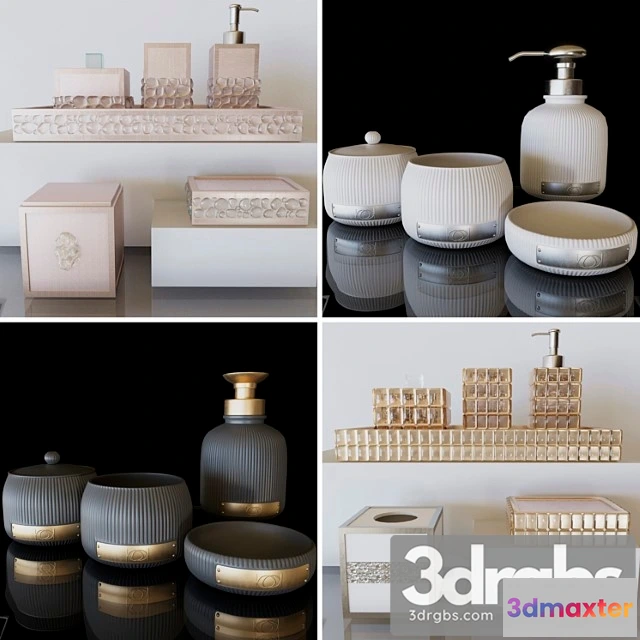 909034 - A Set Of Bathroom Accessories Soap Dish Collection