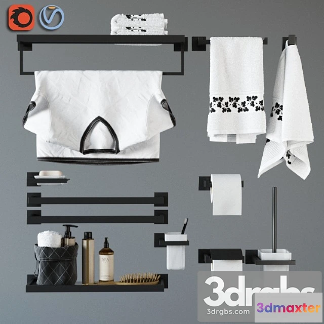 909054 - Accessories For Bathing Feramolli Black Line Edition