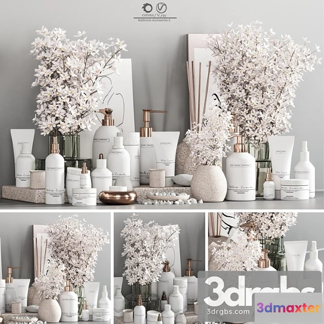 909366 - Bathroom Accessories with Plant A