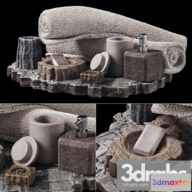 909468 - Bathroom Decor Stone Soap Dish