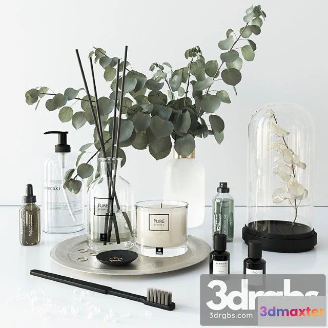 909562 - Bathroom Set With Eucalyptus