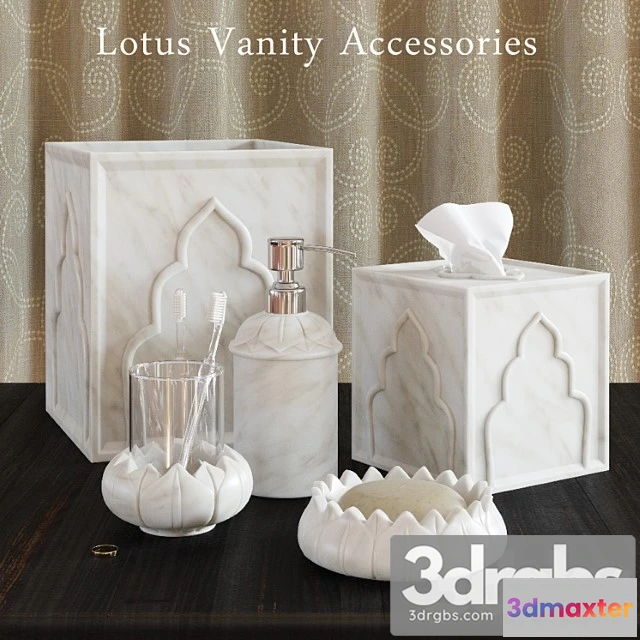 909566 - Bathroom Sets John Robshaw Lotus Vanity Accessories