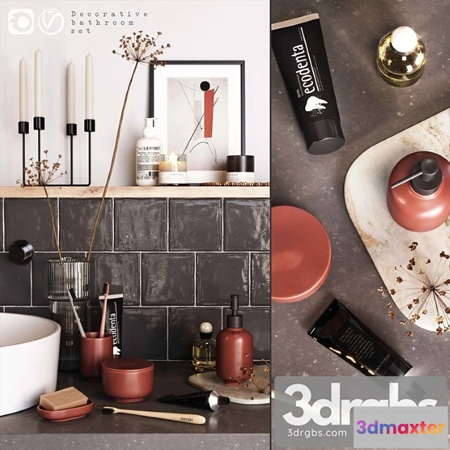 909826 - H M Decorative Bathroom Set 1