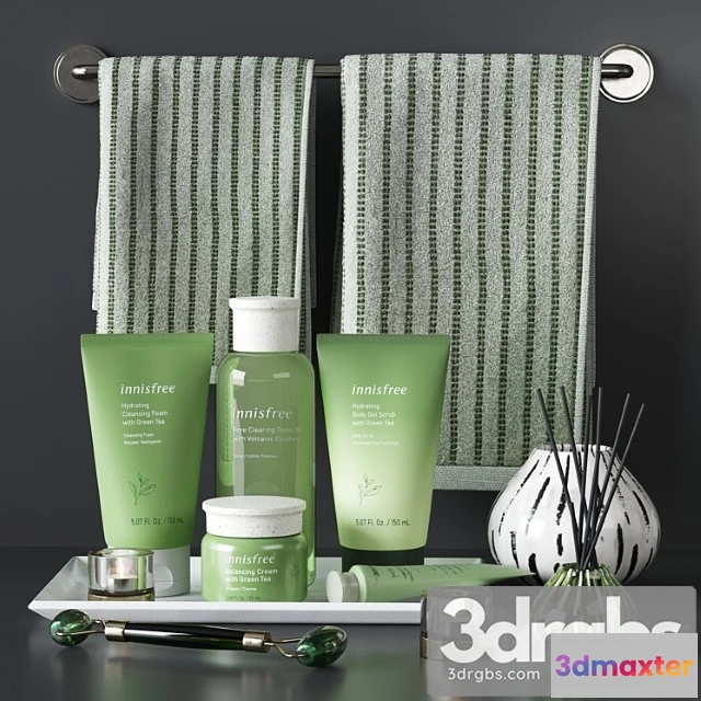 909866 - Innisfree Green Tea Cosmetics Decor Set