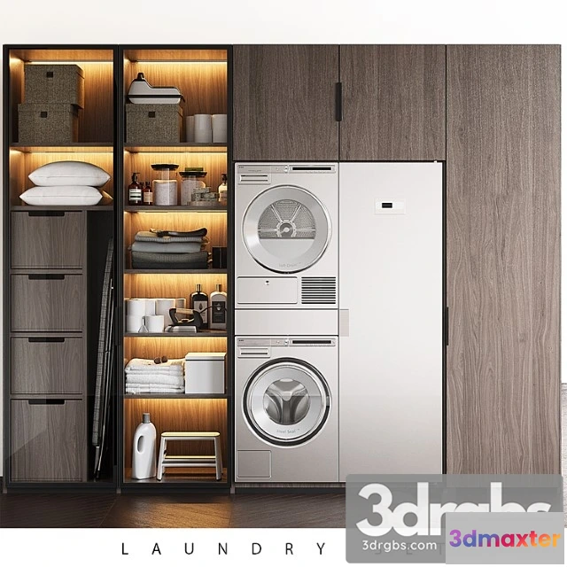 909968 - Laundry Set Poliform Fitted Asko
