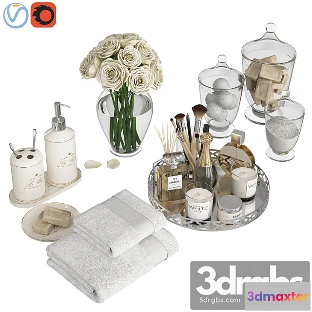 910172 - Silver Gold Bathroom Decor