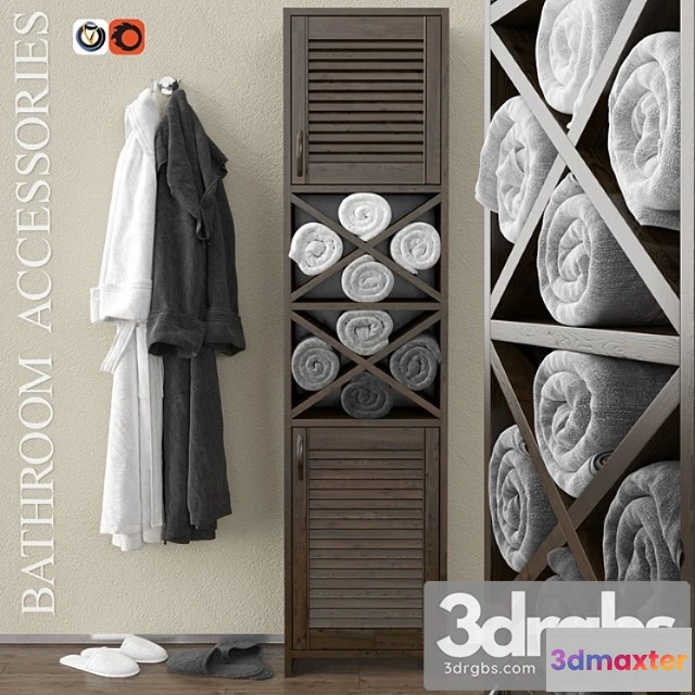 910288 - Wardrobe With Towels and Bathrobes