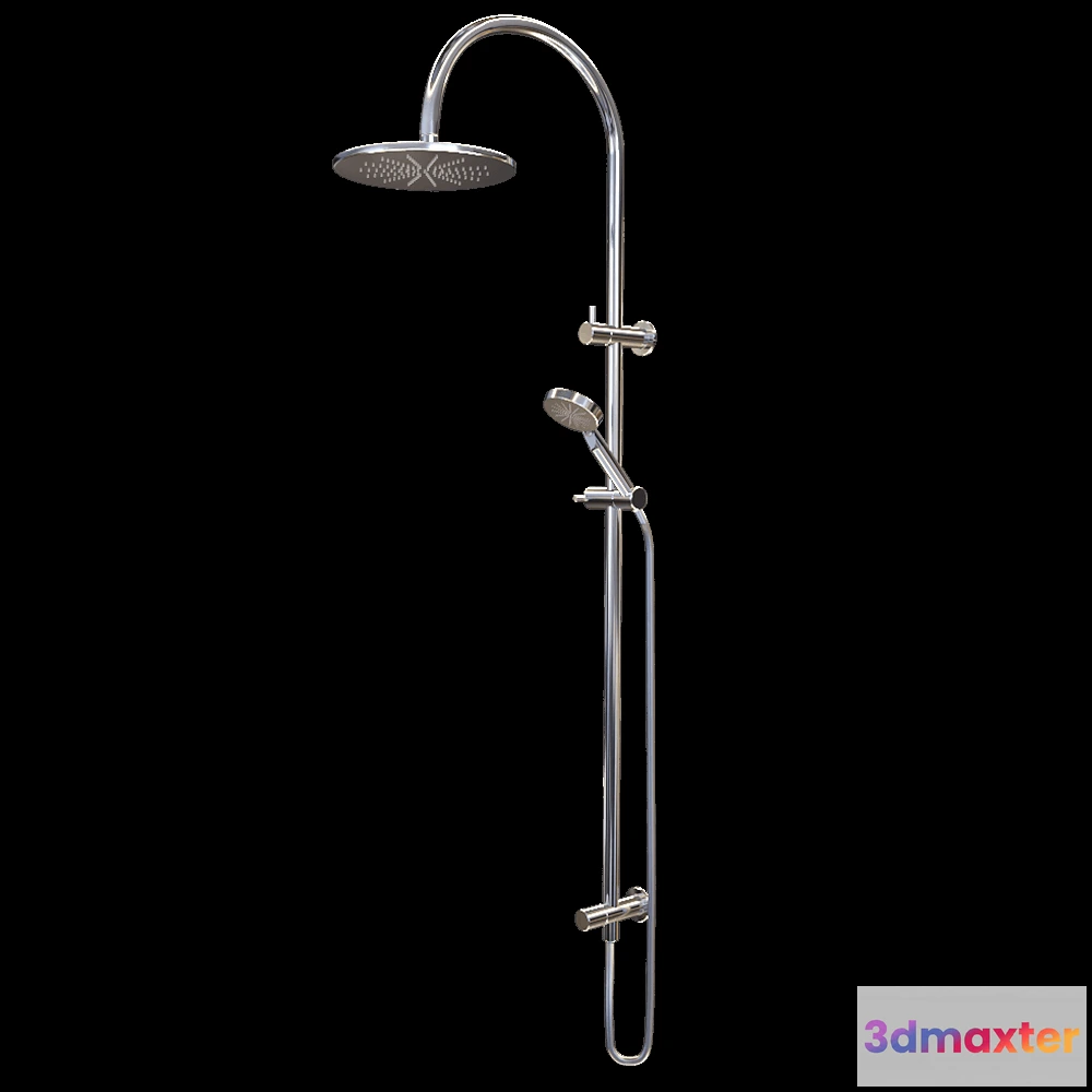 1588030 - Faucet Strommen - Dual shower Pegasi 900 CRV 90 RND 3D Max