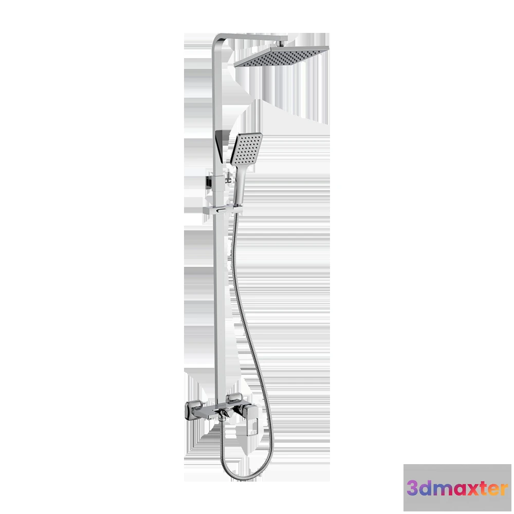 1588180 - Iddis - Mixer with overhead shower BILSB1Fi06 3D Max