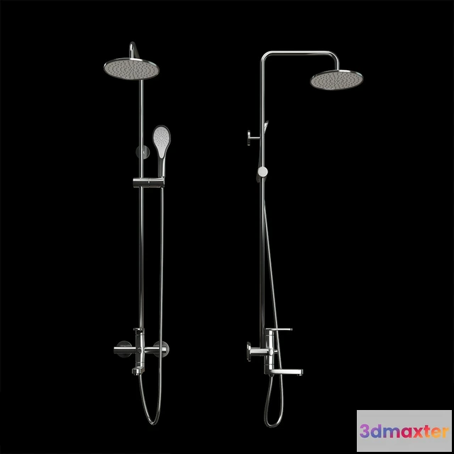 1588344 - bathroom - Shower  Fraud R24131 3D Max