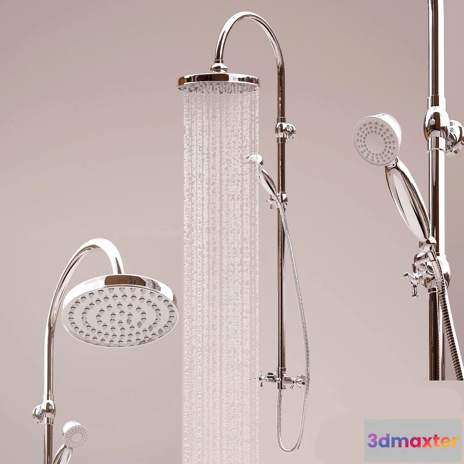 1588348 - bathroom - Showerhead Bossini Retro L01526 3D Max