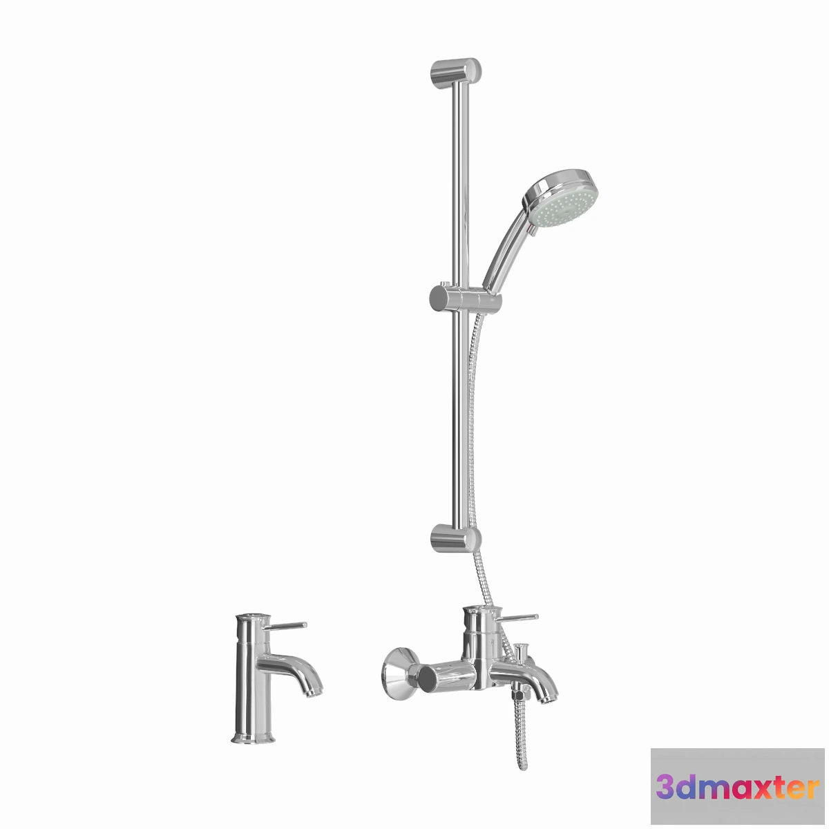 1588354 - bathroom - Shower set Grohe faucets 3D Max