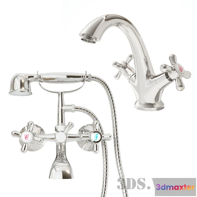 1588526 - bathroom - Classic bathroom faucets 3D Max