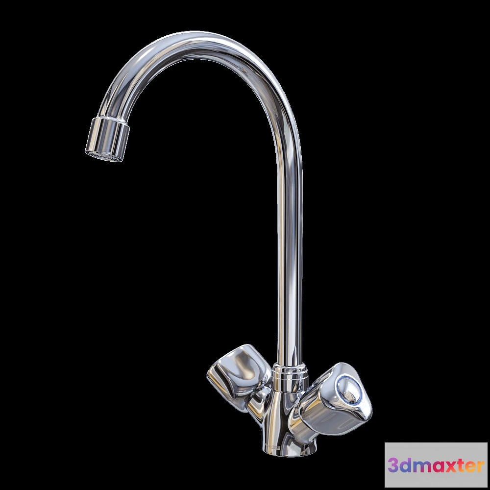 1588764 - WasserKRAFT - Kitchen faucet Amper 2907 3D Max