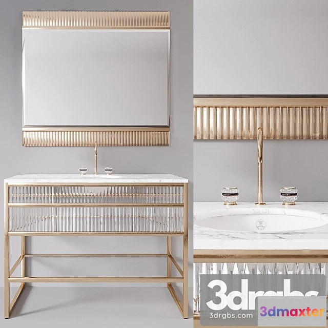 1013330 - Academy White Marble Console by Oasis Group