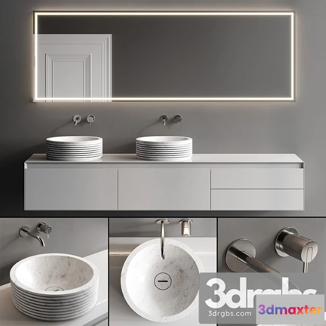 1013360 - Antonio Lupi Panta Rei Introverso Vanity Unit Set 4